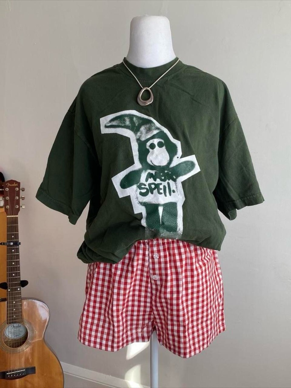 Vintage Y2K Rare Streetwear Magic Spell Monkey Grunge Goth Skater T-Shirt Medium